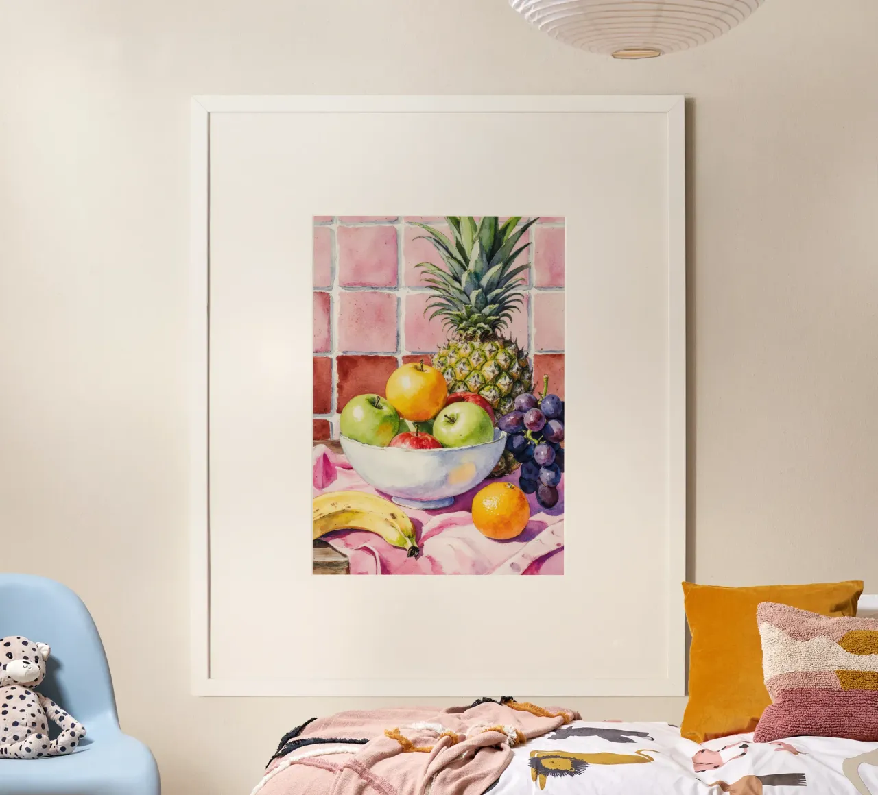 Ananas, mele, uva e agrumi carta hahnemühle da Attaboy Dsgn