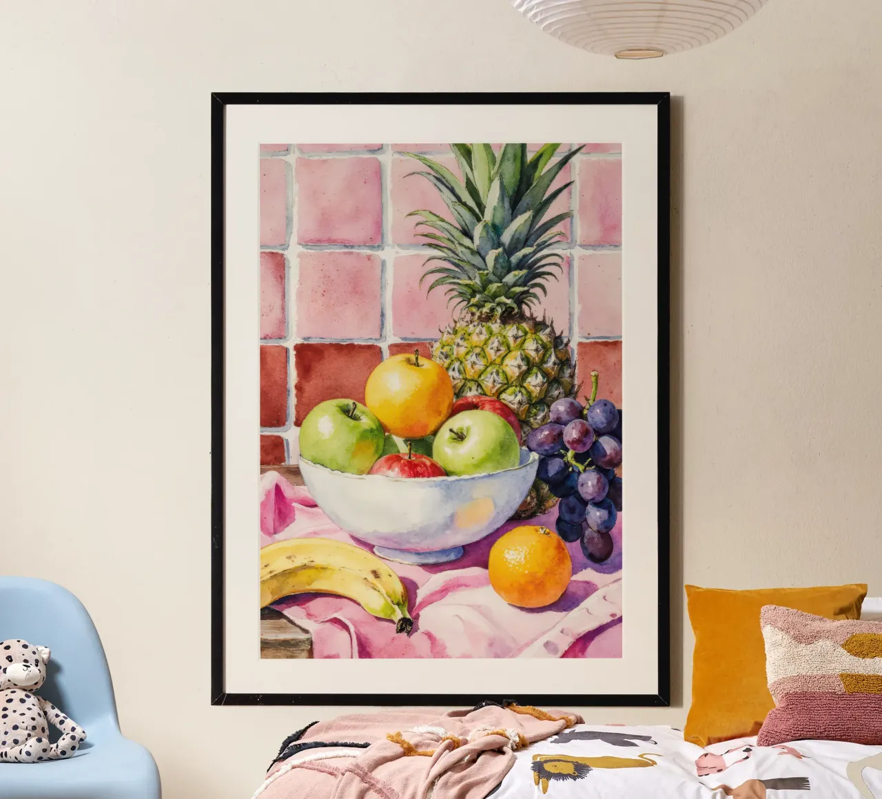 Ananas, mele, uva e agrumi carta hahnemühle da Attaboy Dsgn