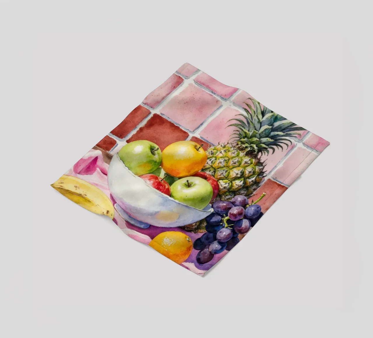 Ananas, mele, uva e agrumi coperta in pile da Attaboy Dsgn