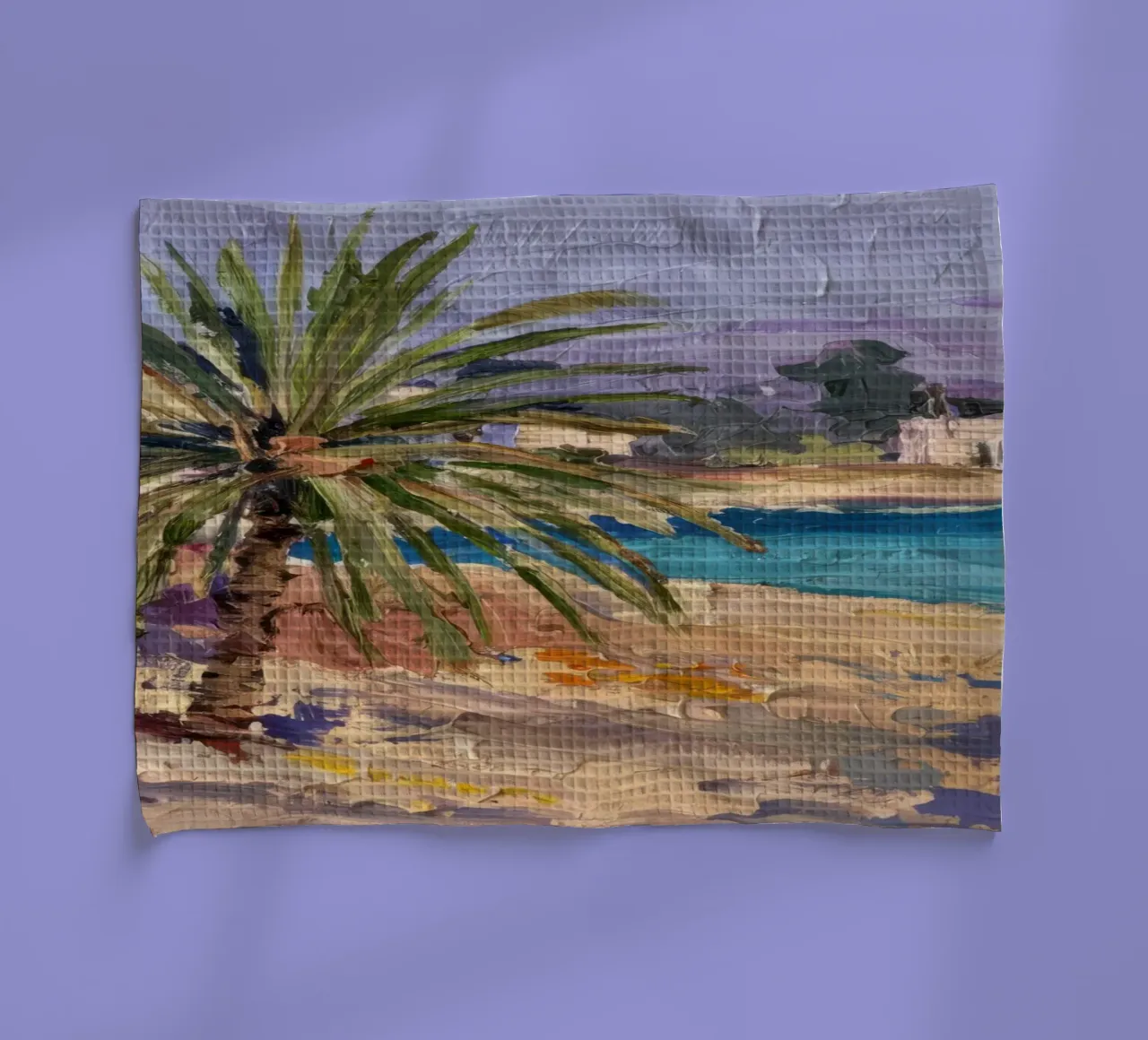 Azure Palm Oasis torchon de Angkasa Mist