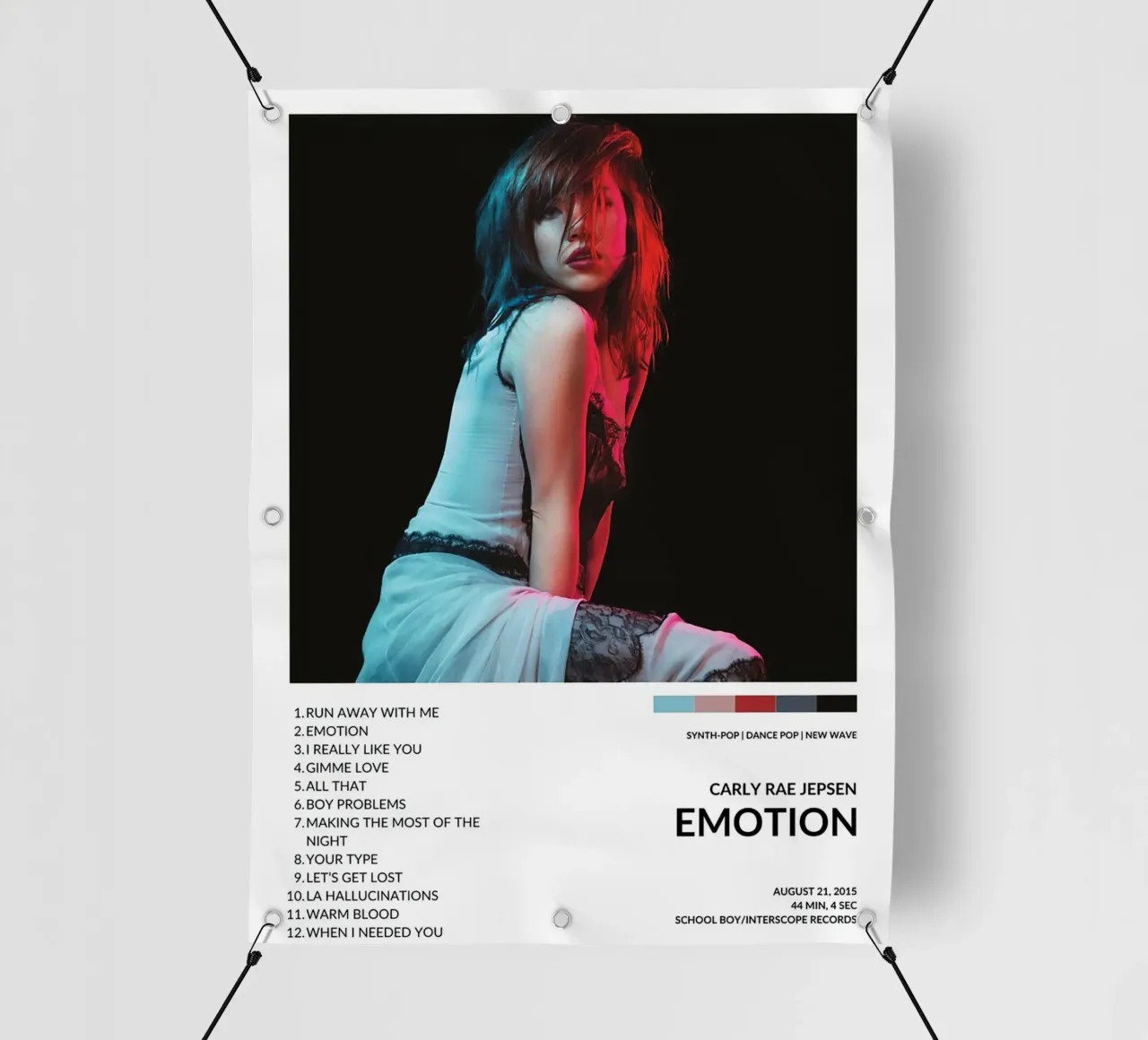 Carly Rae Jepsen Emotion telo in pvc da Raptor 771
