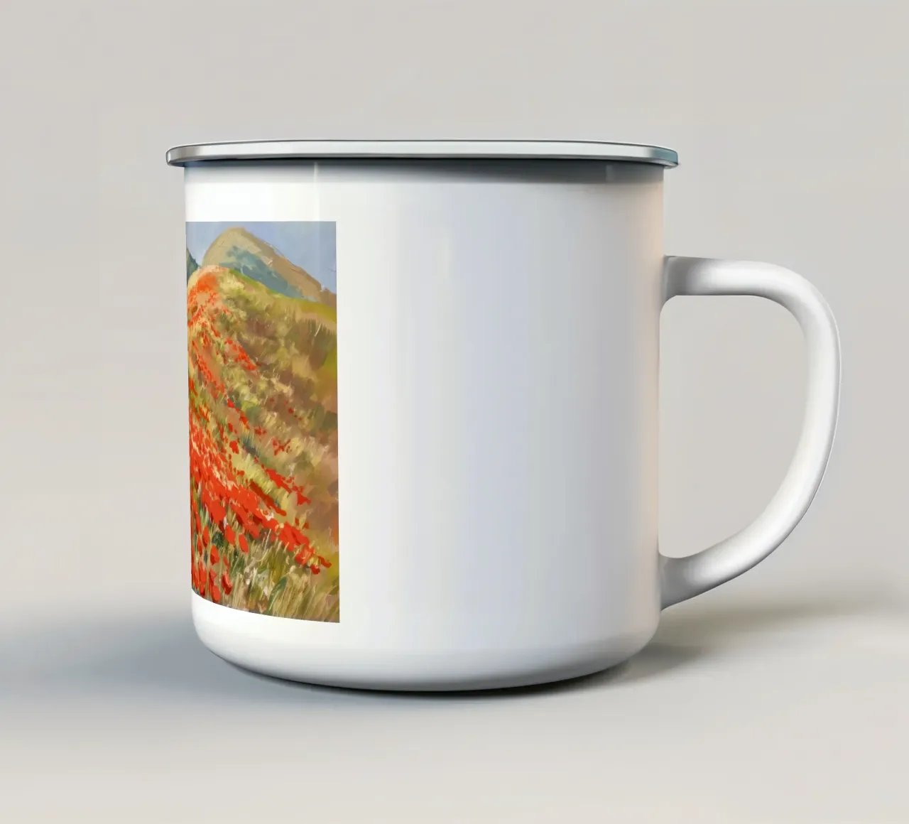 Tappeto Scarlet Hillside tazza in smalto da Angkasa Mist