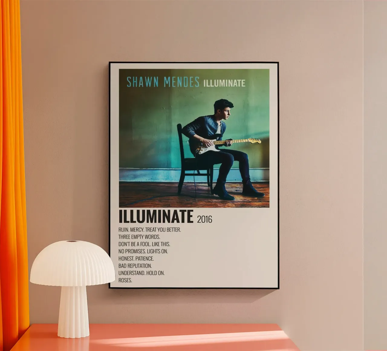 Shawn Mendes Illuminate plexiglass da Raptor 771
