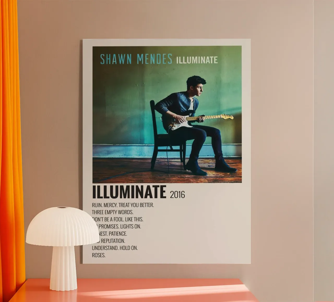 Shawn Mendes Illuminate plexiglass da Raptor 771