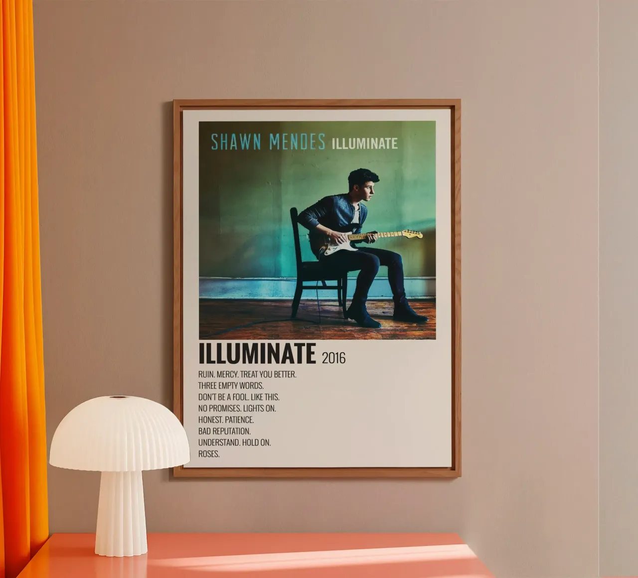 Shawn Mendes Illuminate alluminio dibond da Raptor 771