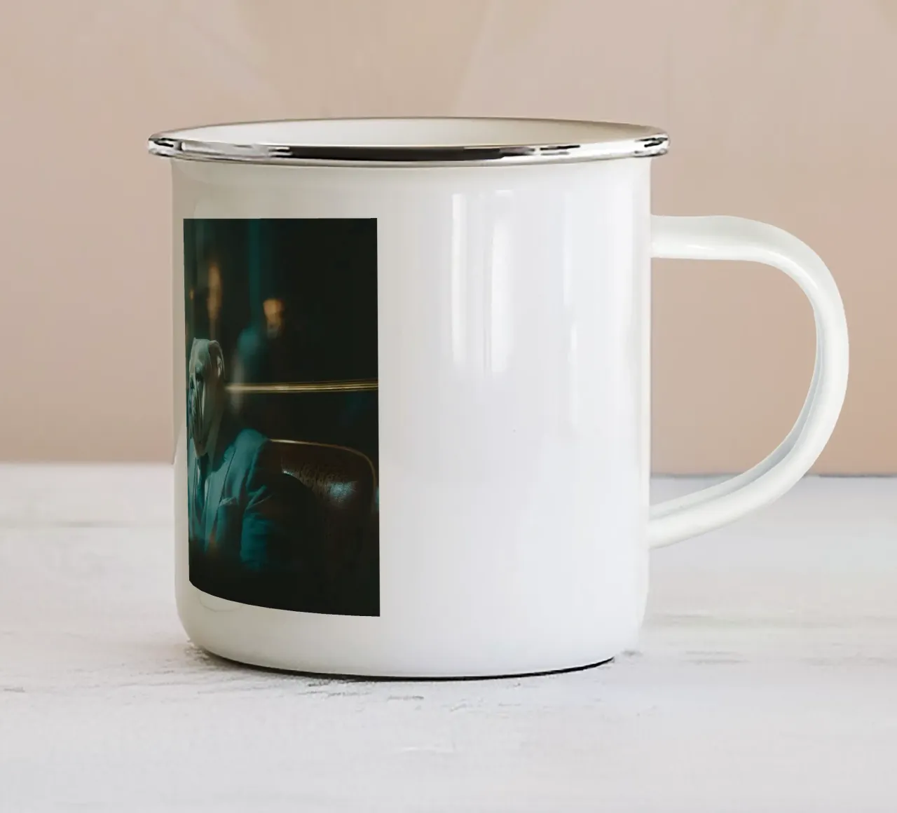Giorgio tazza in smalto da Affiches Chien Originales – Dogland