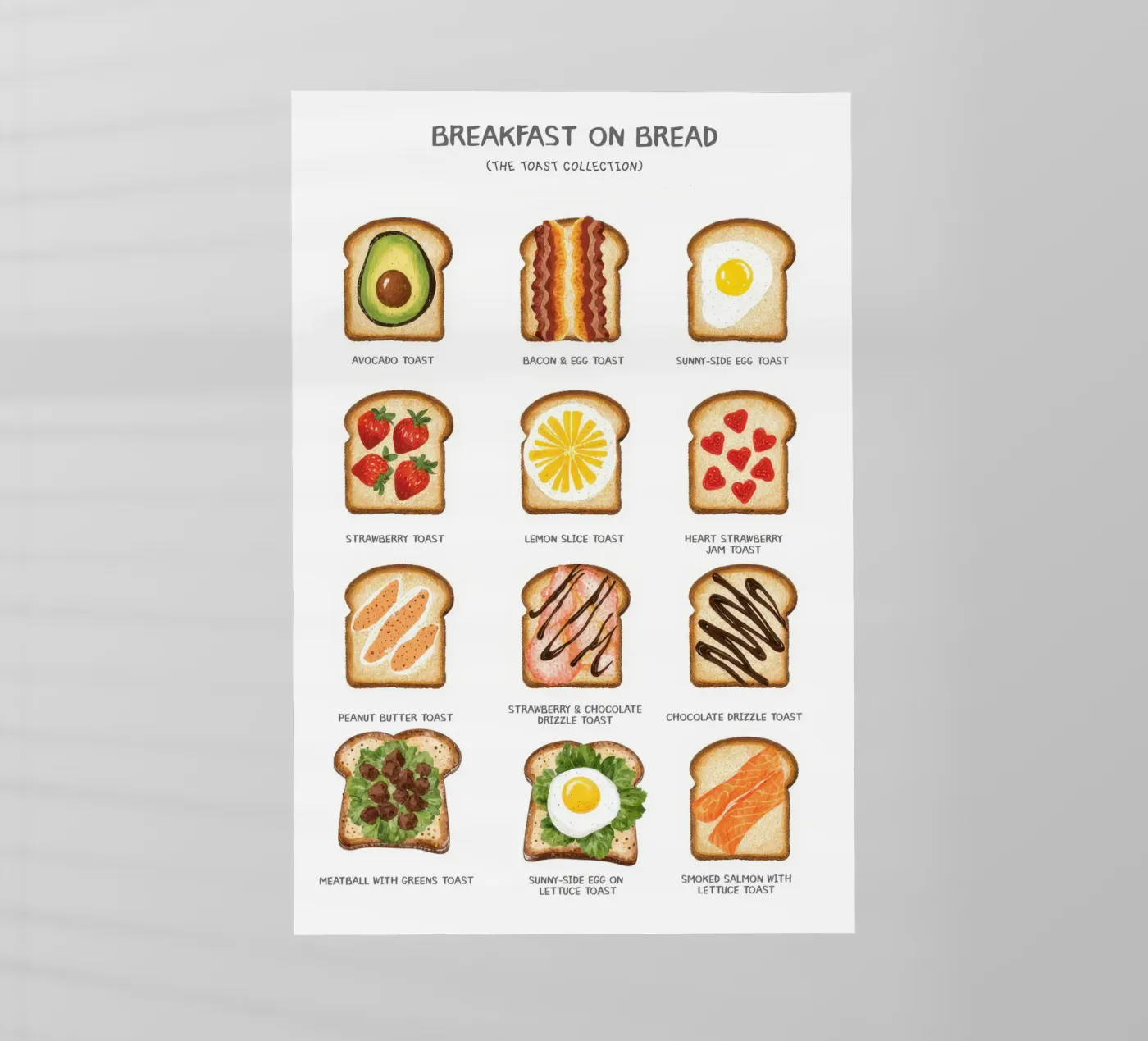 Breakfast on Bread pellicola backlit da Attaboy Dsgn