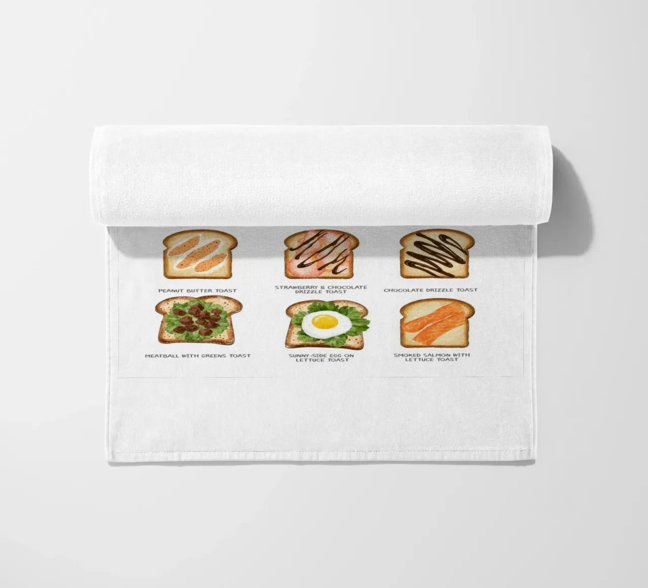 Breakfast on Bread telo mare da Attaboy Dsgn