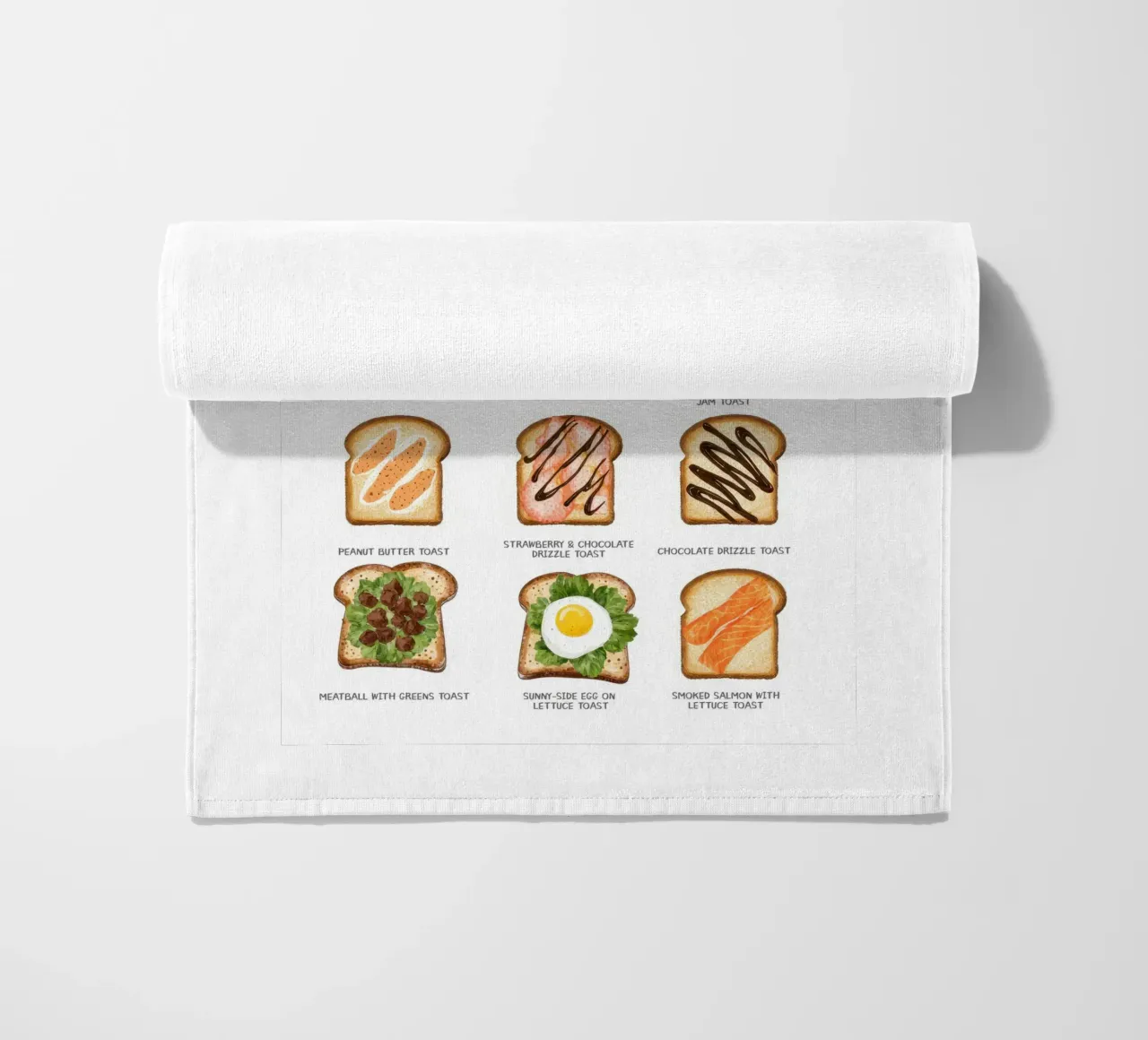 Breakfast on Bread telo mare da Attaboy Dsgn