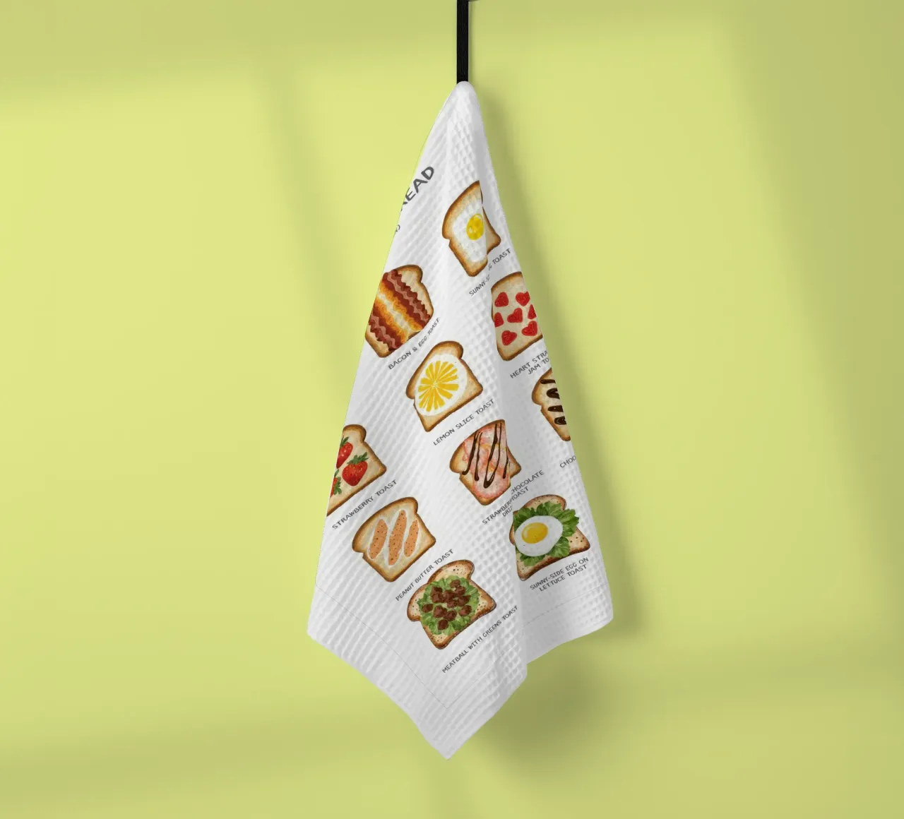 Breakfast on Bread canovaccio da cucina da Attaboy Dsgn