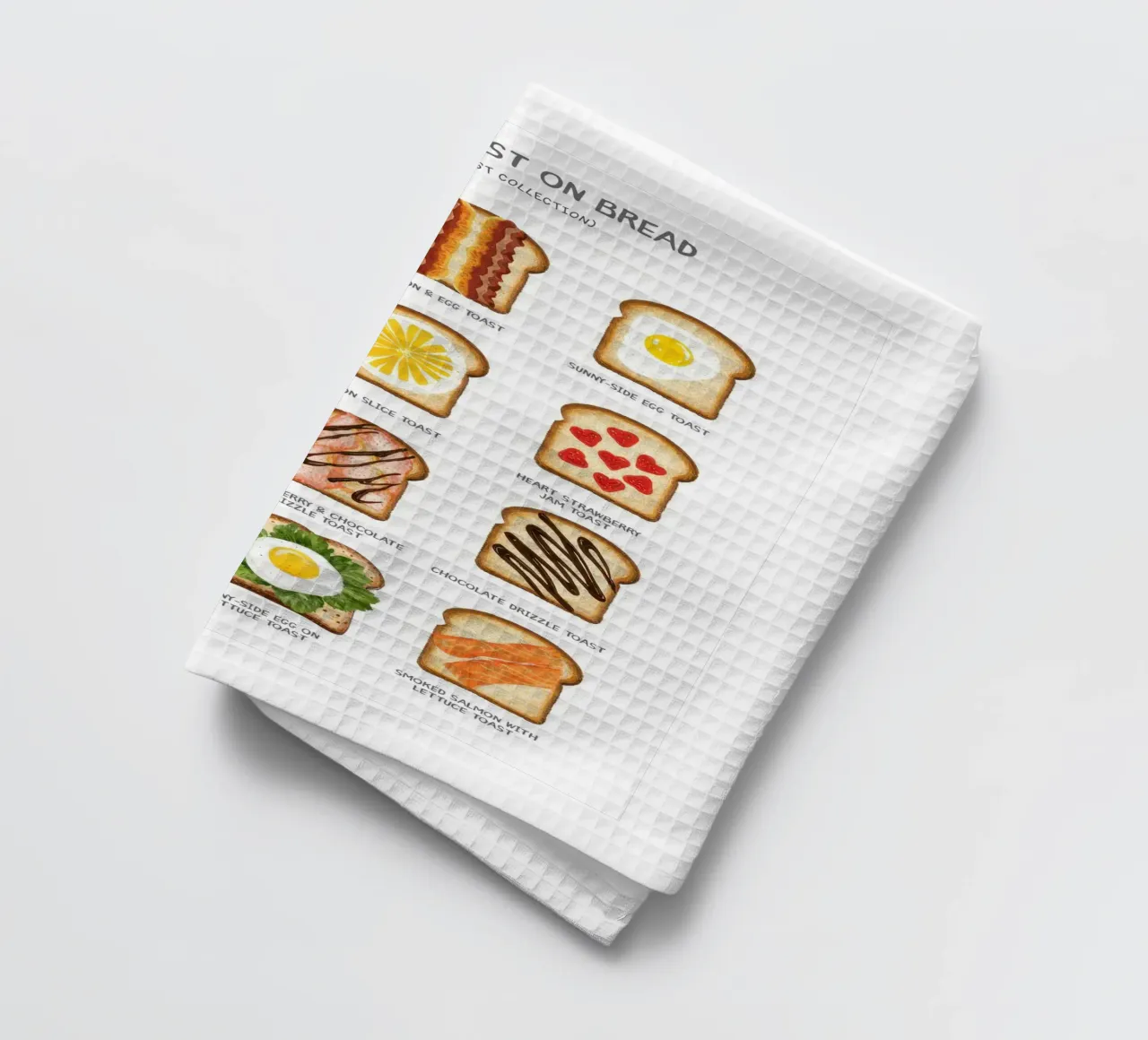 Breakfast on Bread canovaccio da cucina da Attaboy Dsgn