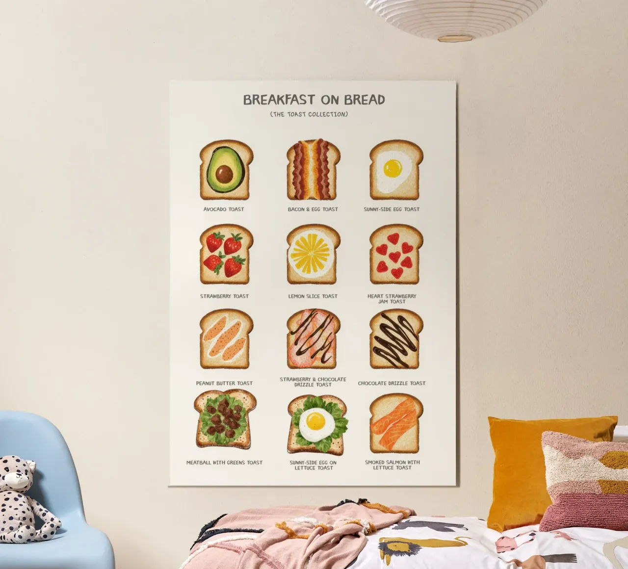 Breakfast on Bread alluminio dibond da Attaboy Dsgn