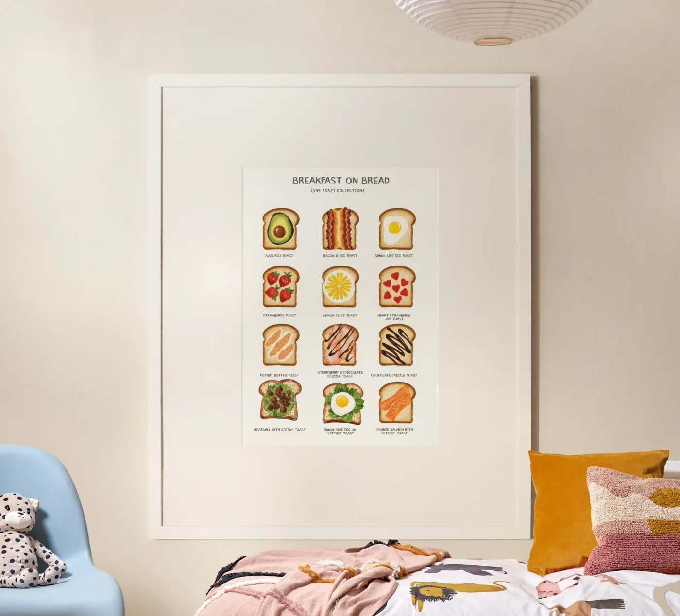 Breakfast on Bread poster de Attaboy Dsgn