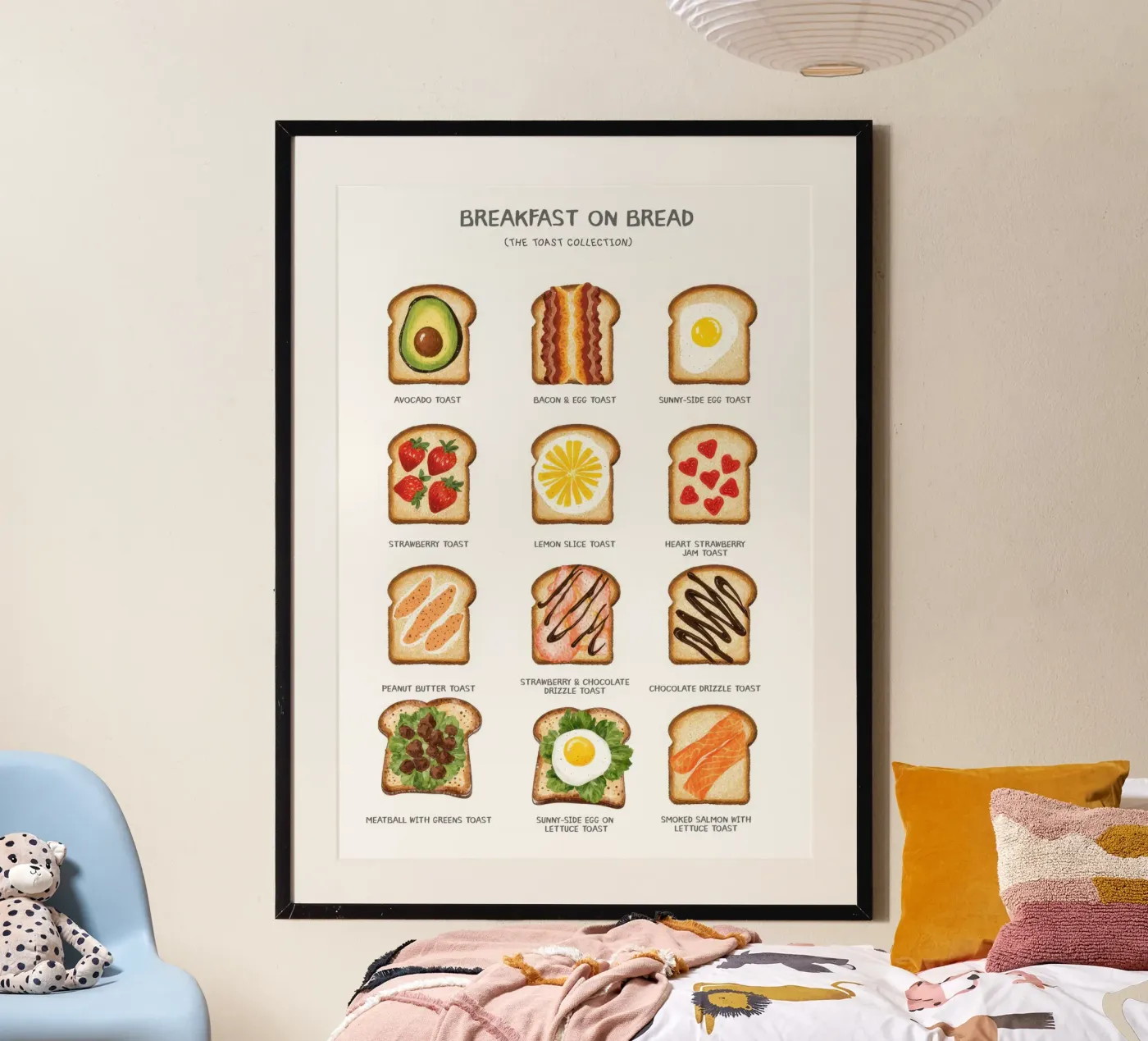 Breakfast on Bread poster de Attaboy Dsgn