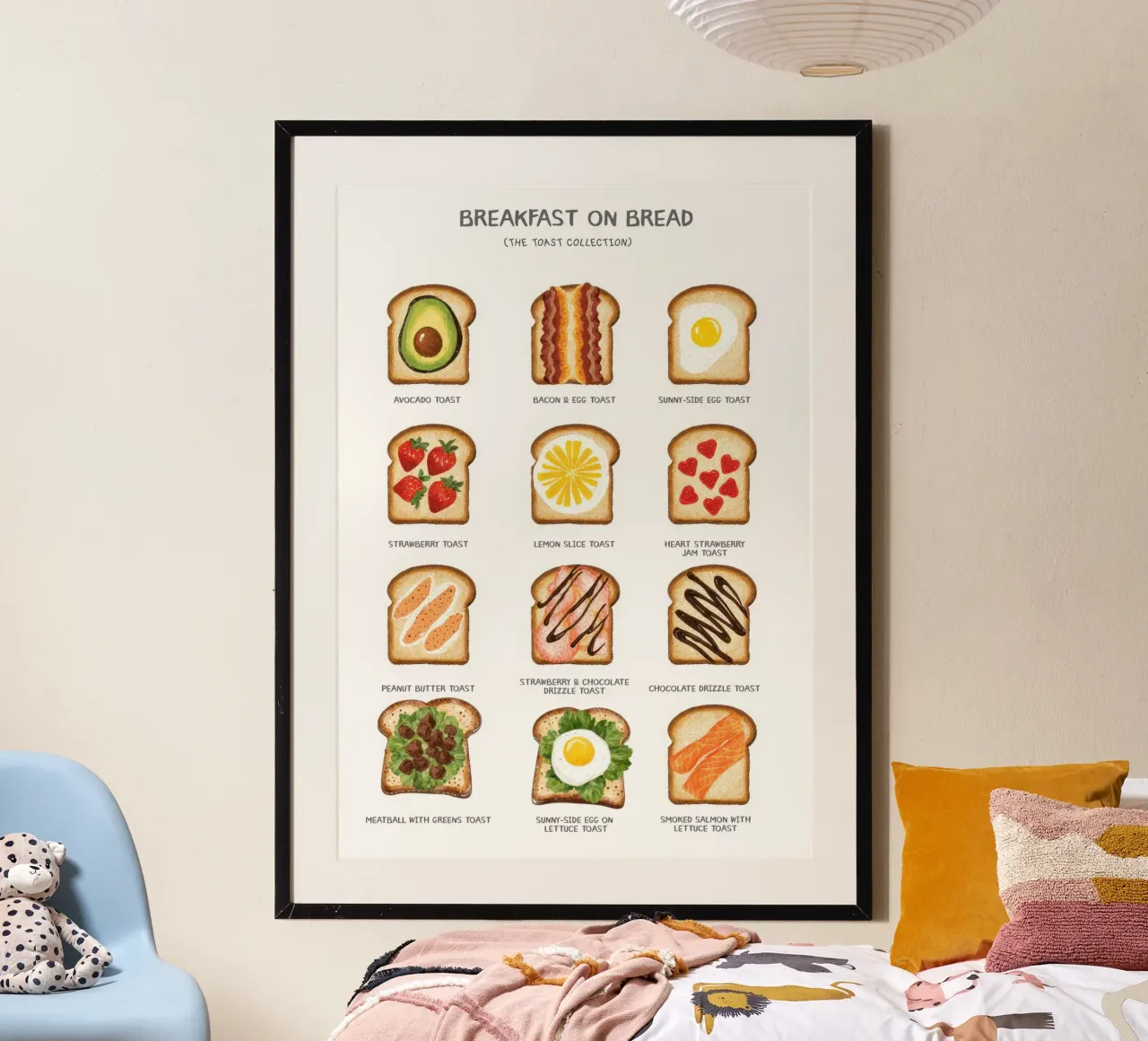 Breakfast on Bread poster da Attaboy Dsgn