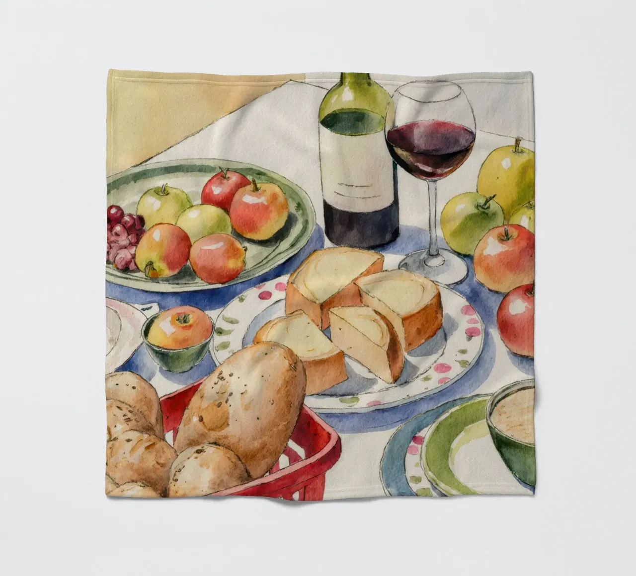 Rustic Still Life Morning Delight coperta in pile da Attaboy Dsgn