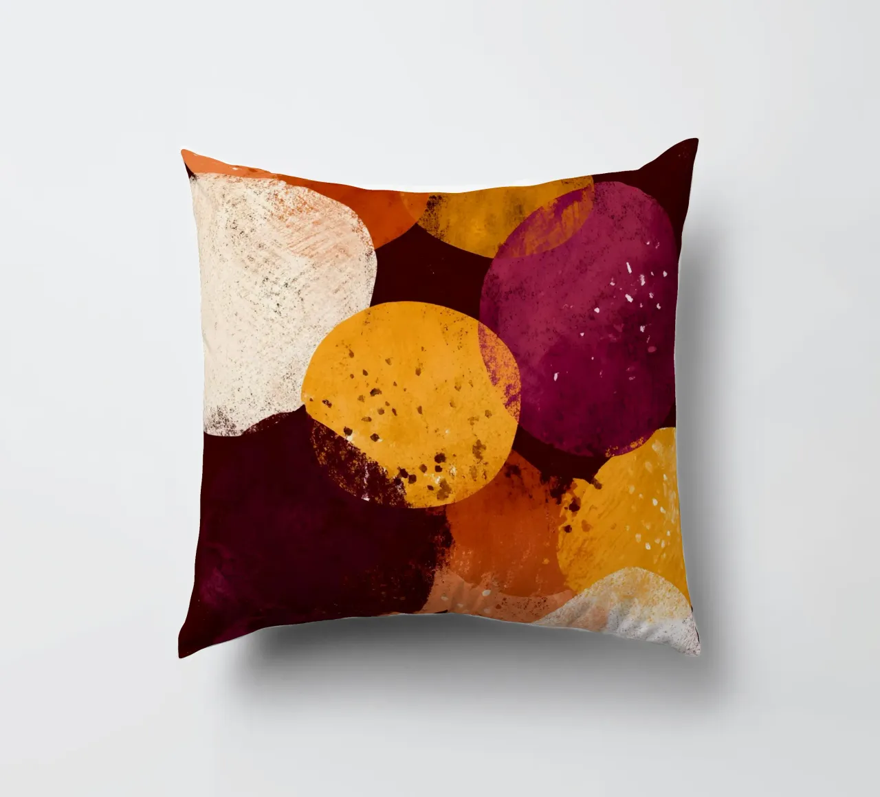Autumn Cirkels cuscino da Gypsy Galleria
