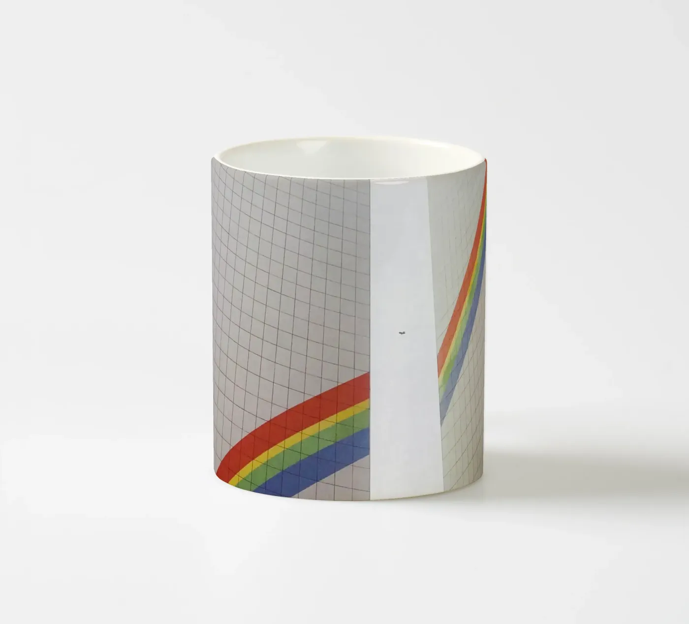 Rainbow ceramic mug by Cassia Beck Photography