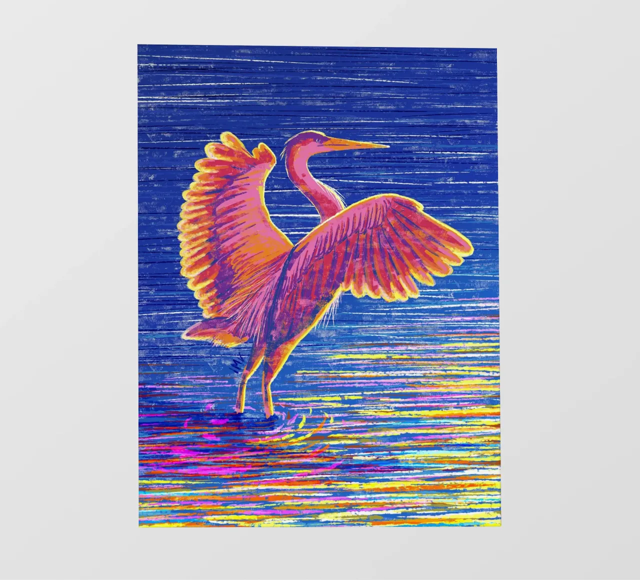 Great Heron #2 pellicola backlit da imvartwork - UK