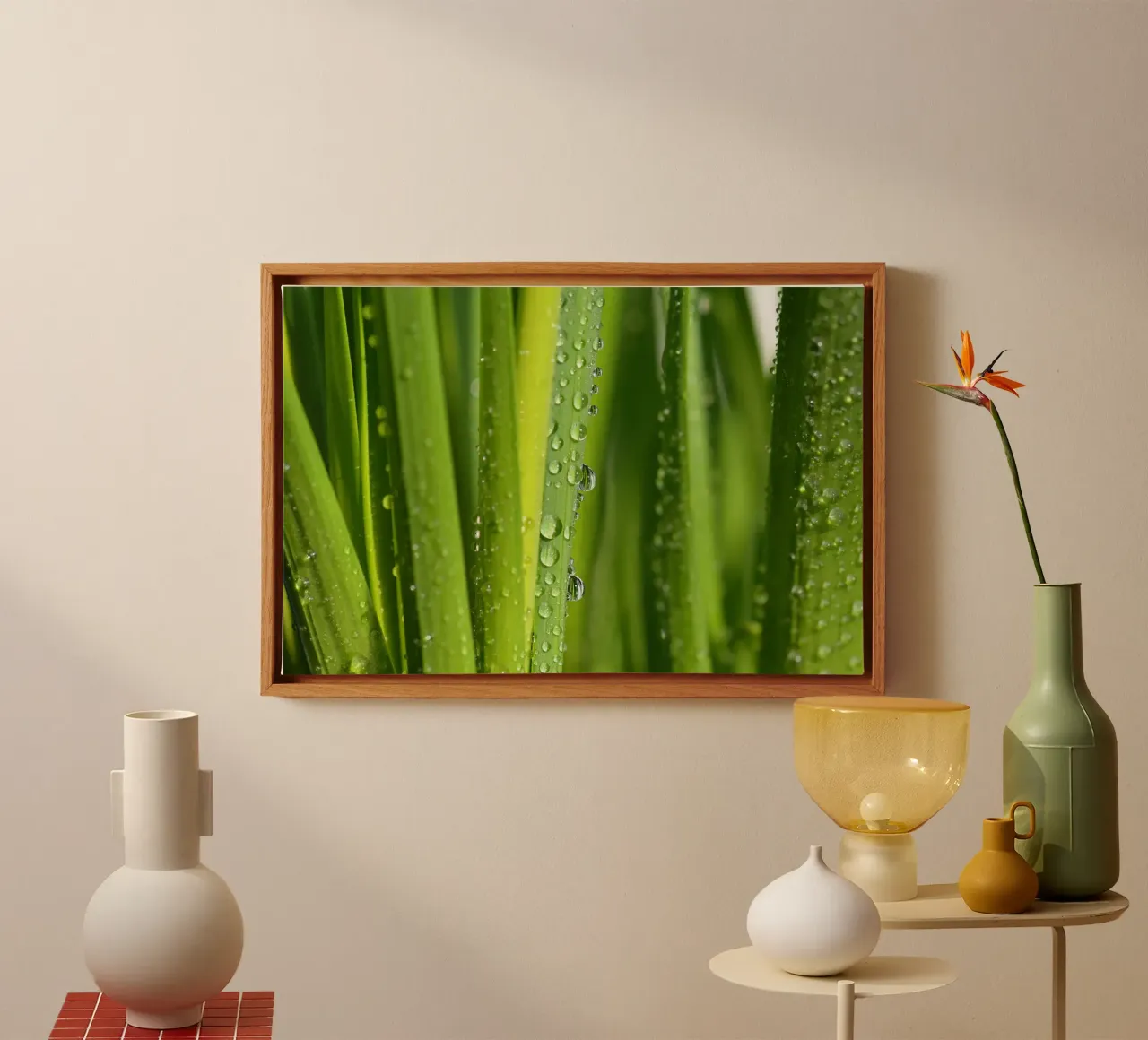 Wassertropfen Leinwand von Atteloi