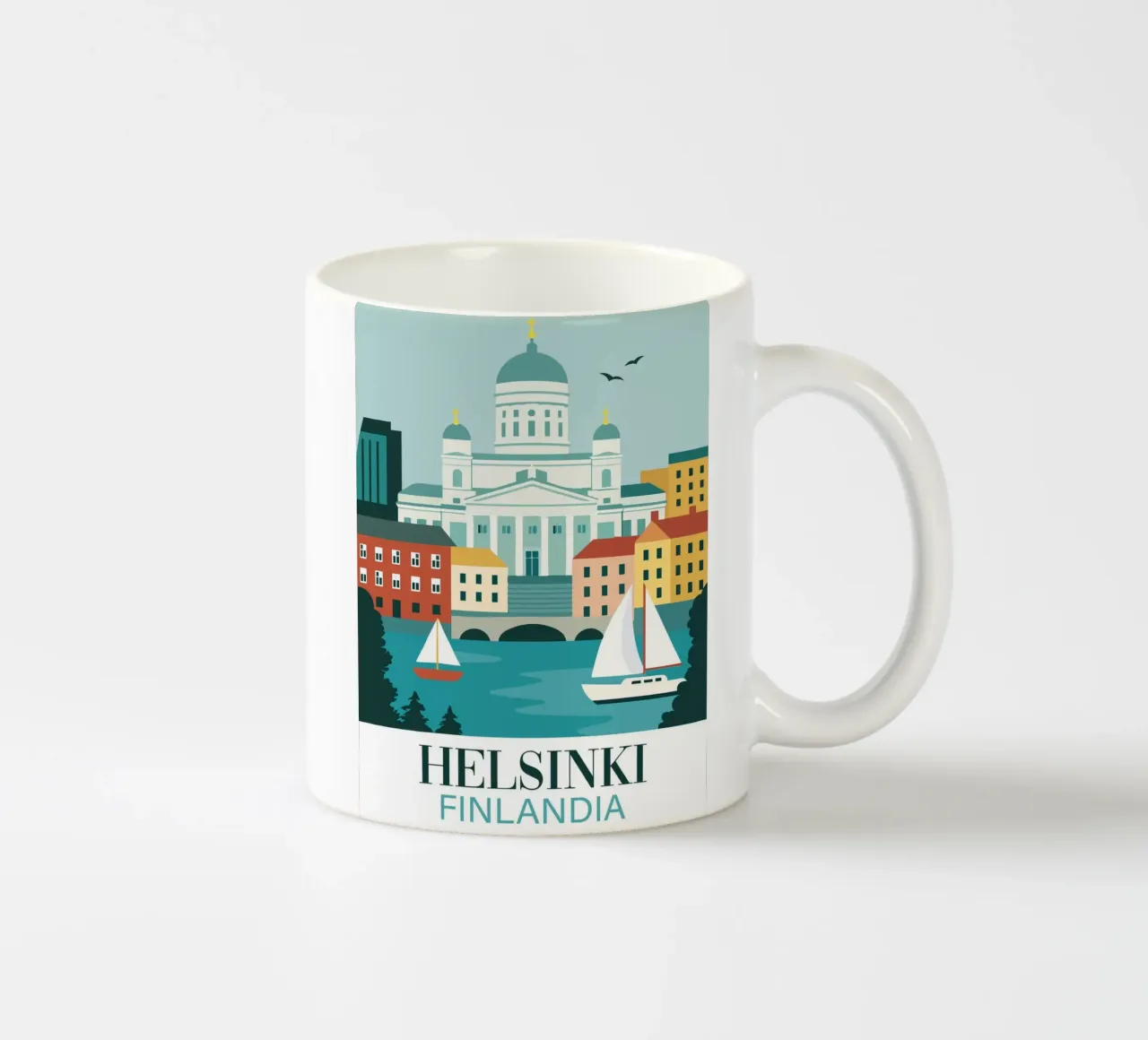 Helsinki Finlandia tazza in ceramica da 🎁 NOBELART