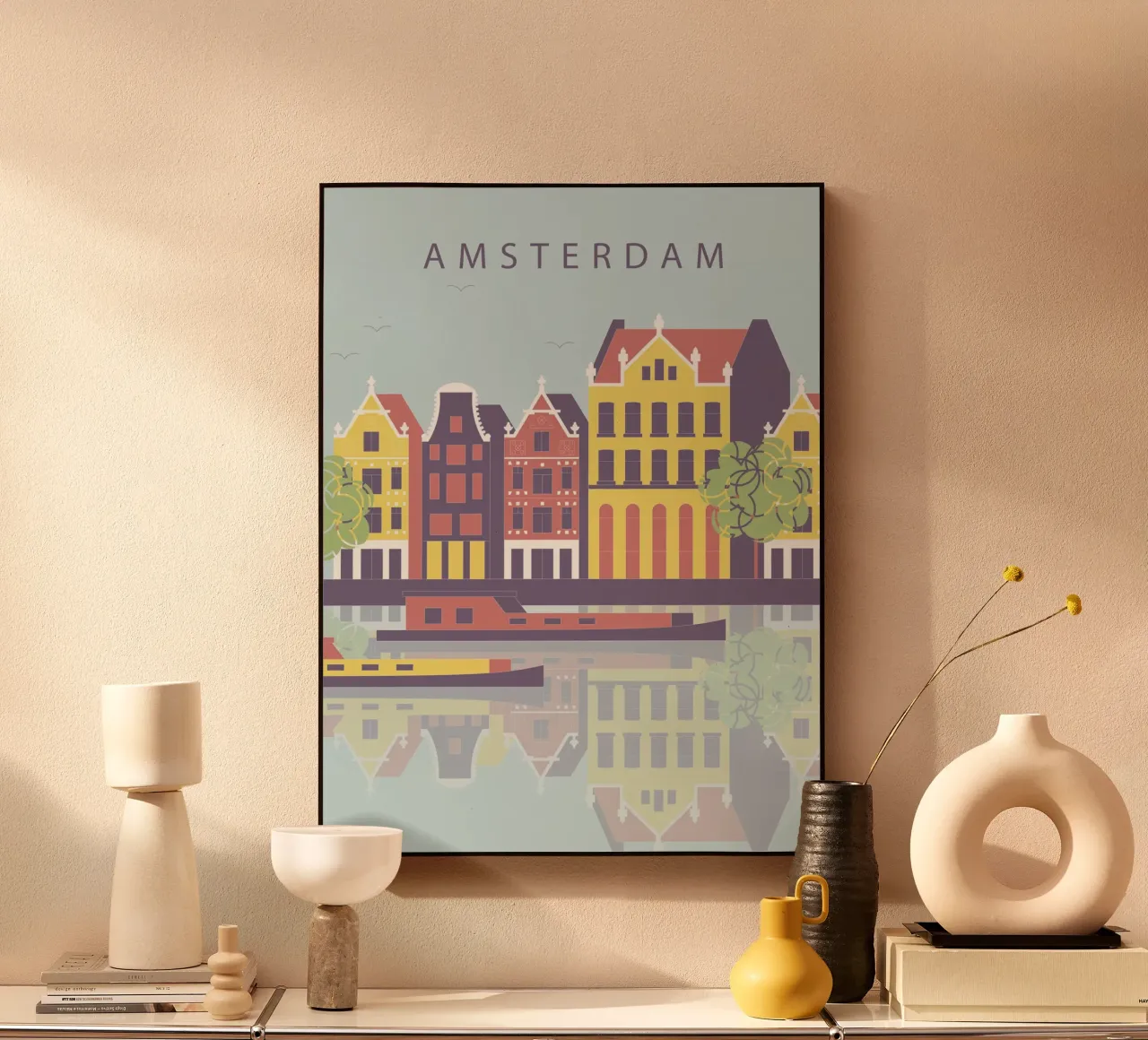 Amsterdam acryl van 🎁 NOBELART