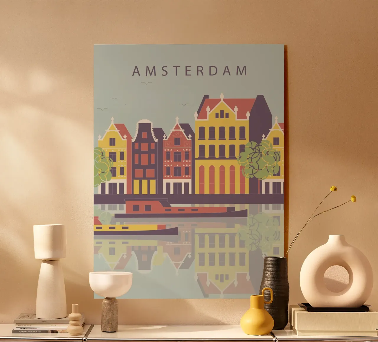 Amsterdam acryl van 🎁 NOBELART