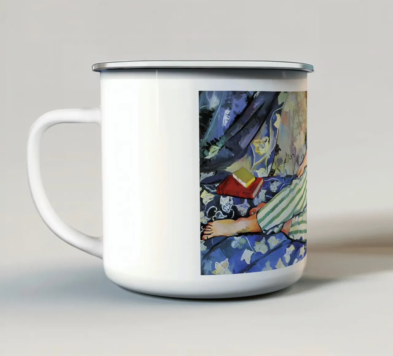 Suzanne Valadon - La stanza blu, 1923 tazza in smalto da Timeless Artworks