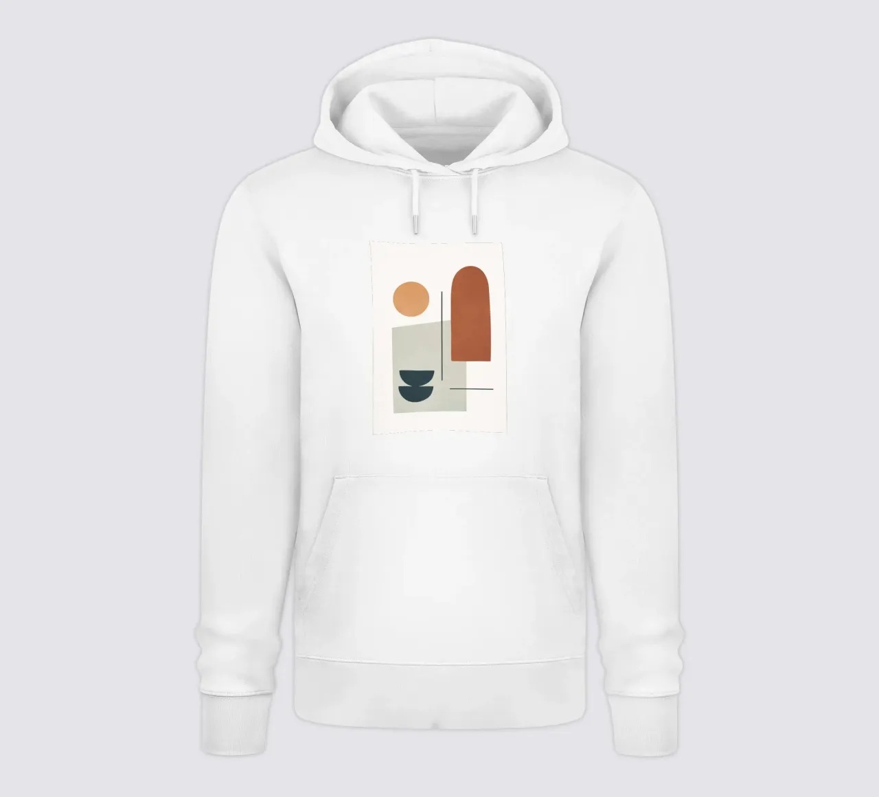 Minimal Shapes No.38 felpa con cappuccio da cityart