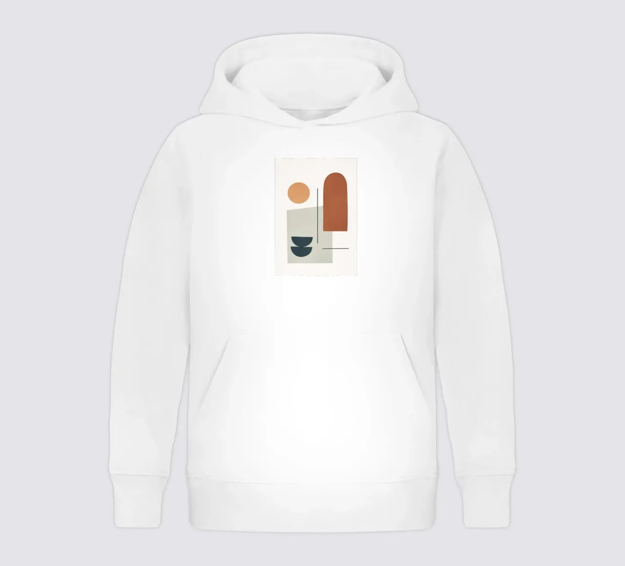 Minimal Shapes No.38 felpa bambino con cappuccio da cityart
