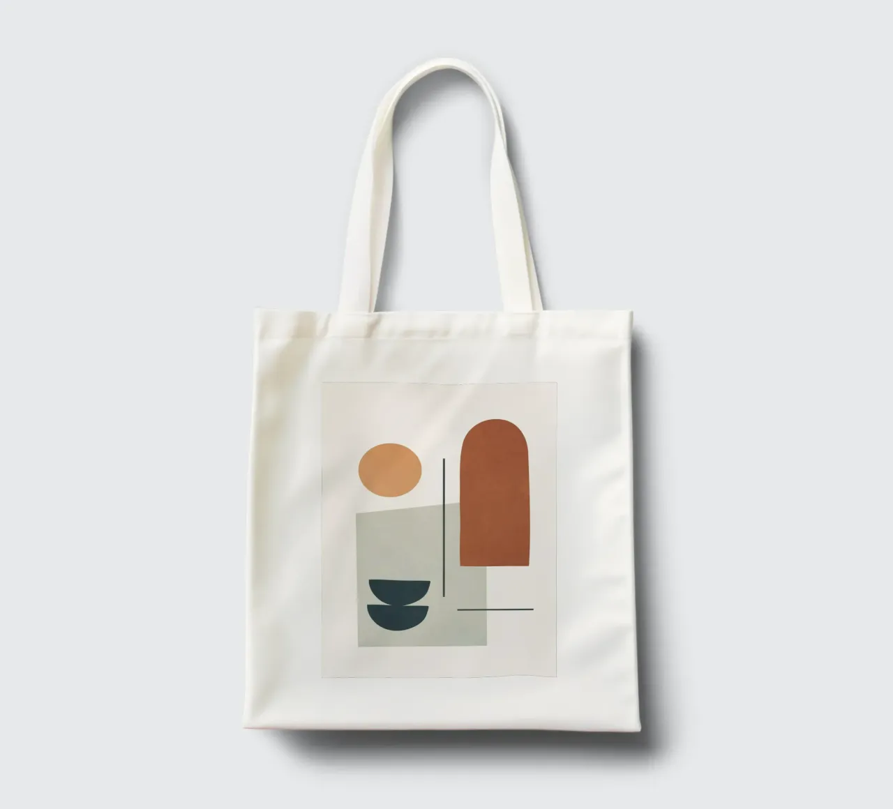 Minimal Shapes No.38 borsa in juta da cityart