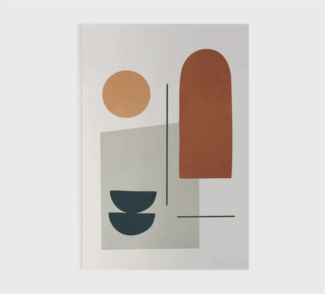 Minimal Shapes No.38 notebook by cityart