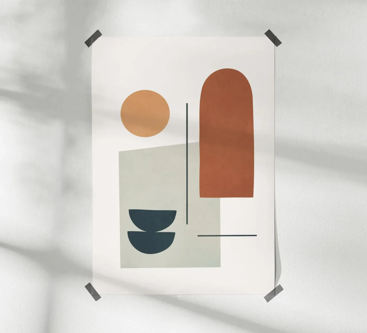 Minimal Shapes No.38 carta hahnemühle da cityart