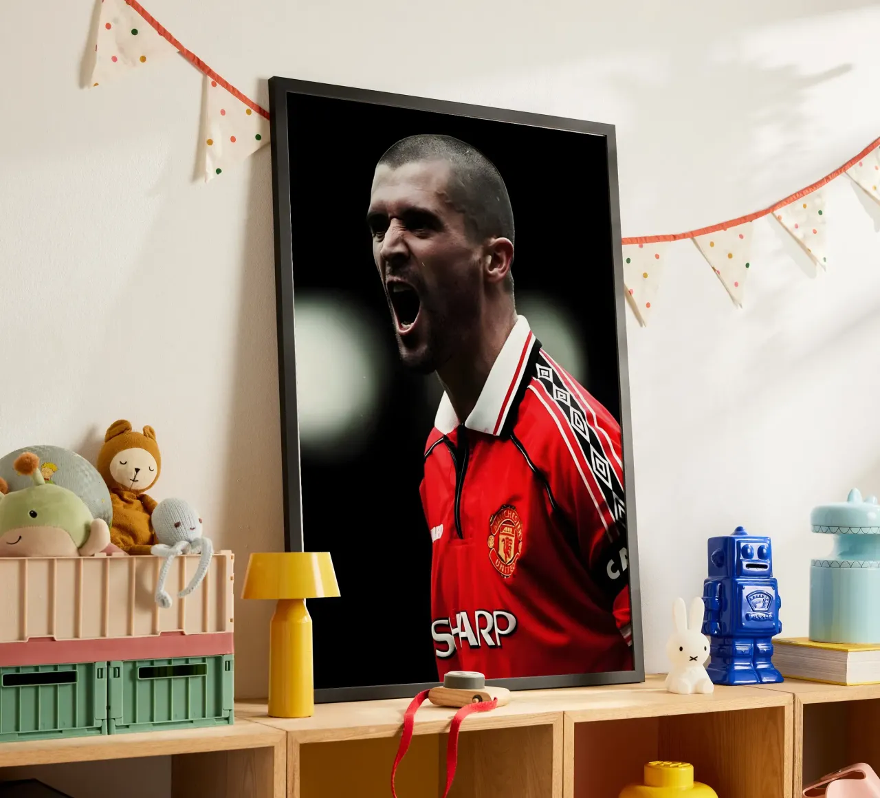 Roy Keane carta hahnemühle da Low poly art