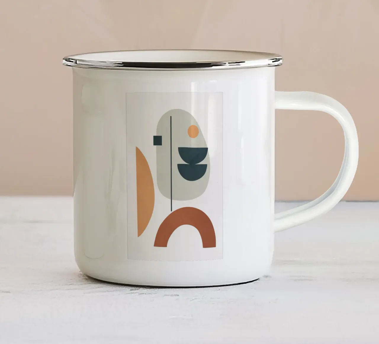 Minimal Shapes No.39 emaille mok van cityart