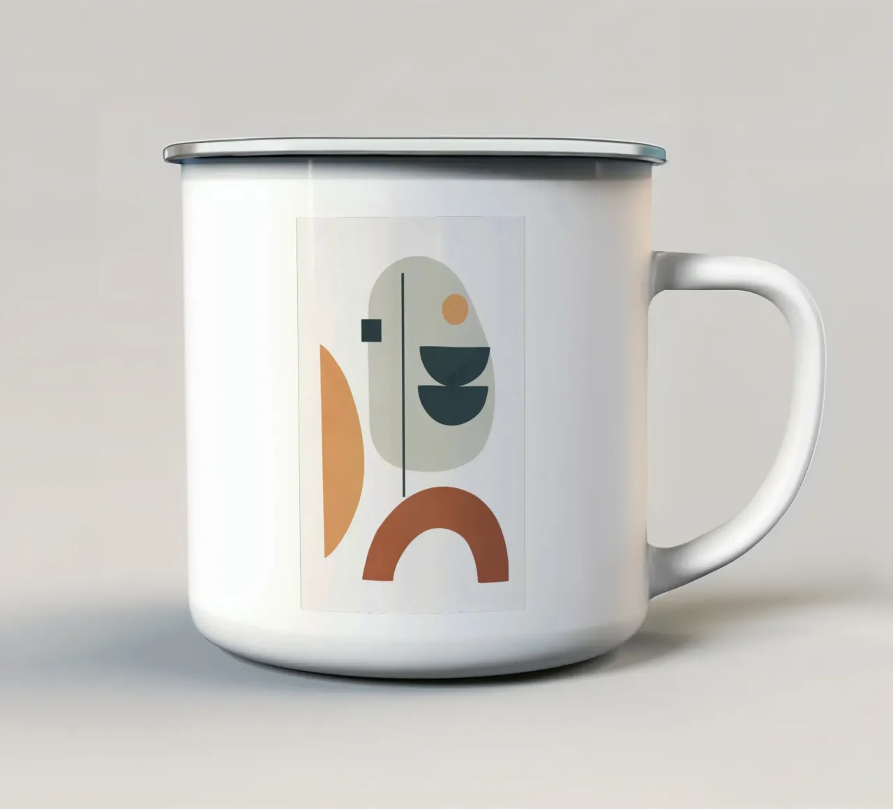 Minimal Shapes No.39 emaille mok van cityart
