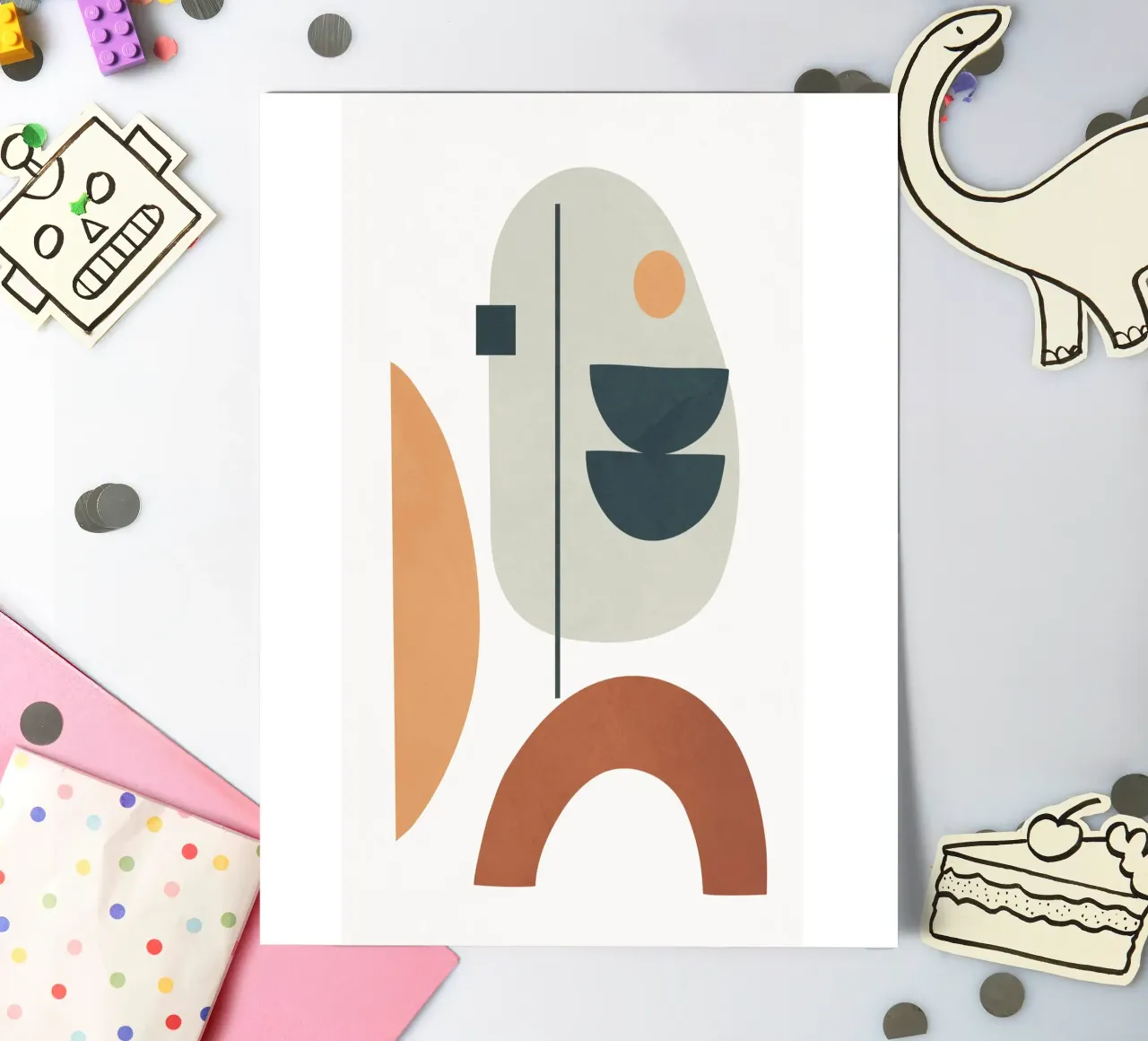 Minimal Shapes No.39 foglio adesivo da cityart