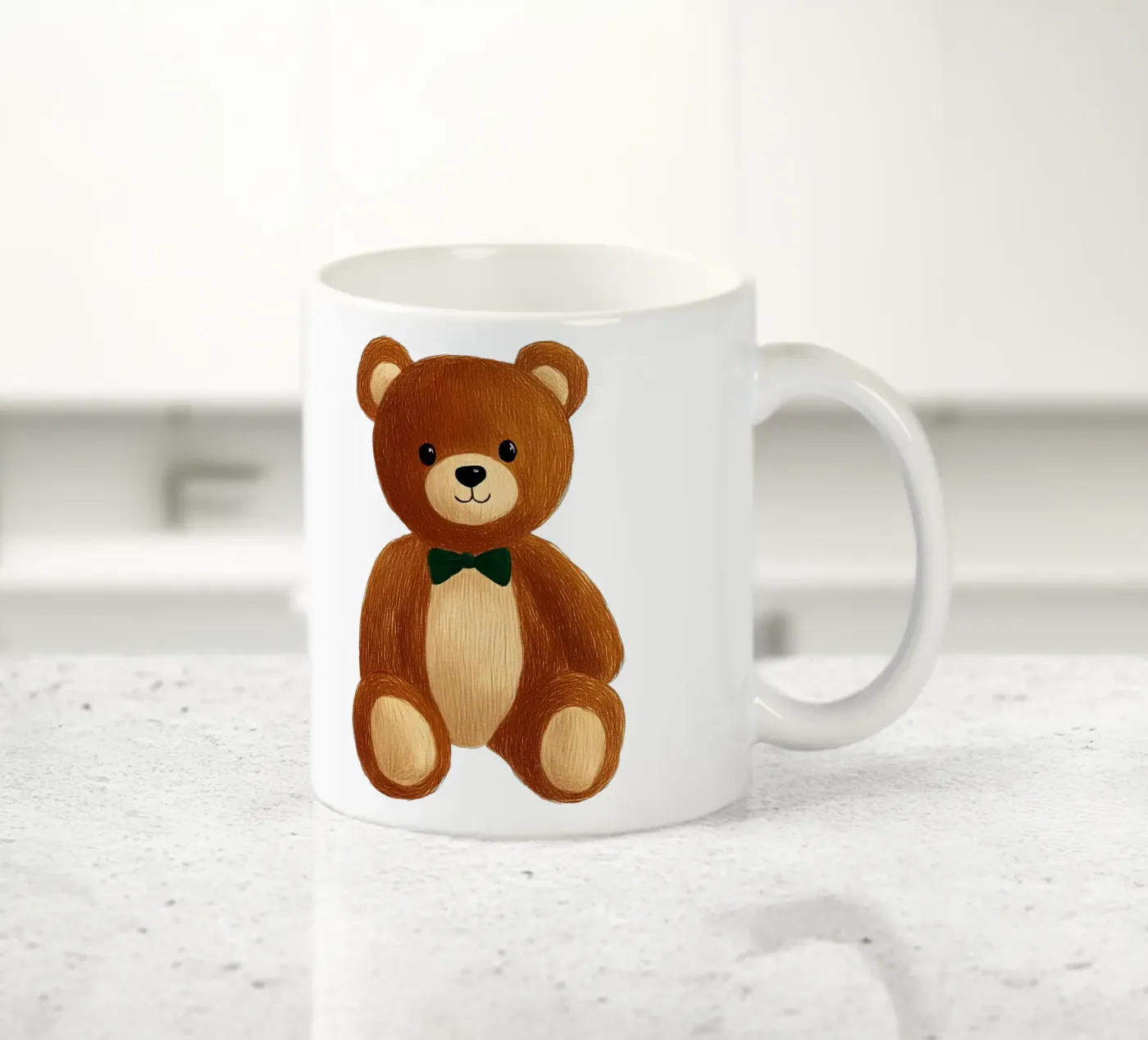 teddy bear ceramic mug by Curious Canvas