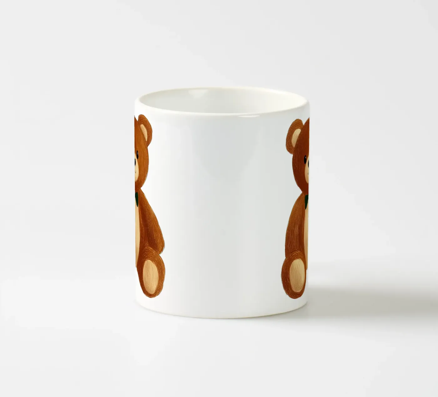 teddy bear ceramic mug by Curious Canvas
