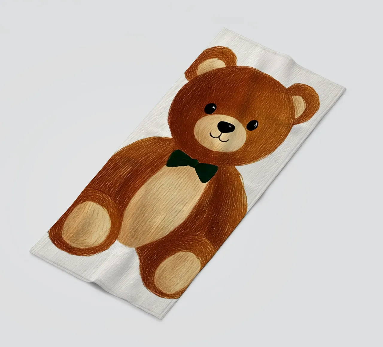 teddy bear telo mare da Curious Canvas