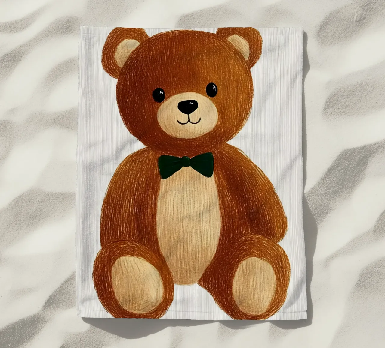 teddy bear telo mare da Curious Canvas