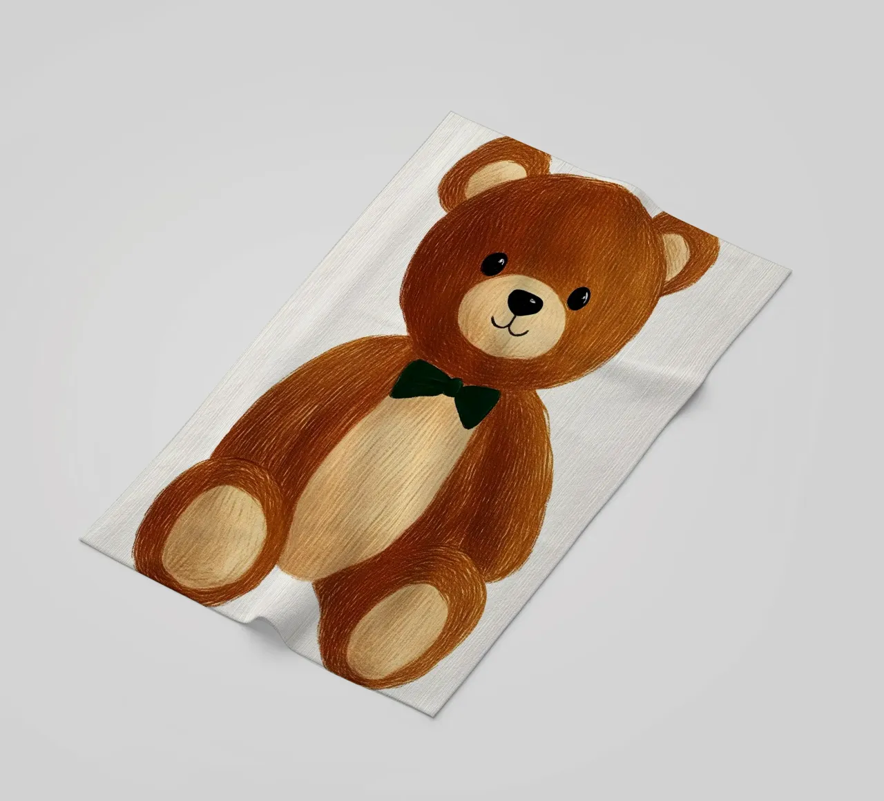 teddy bear telo mare da Curious Canvas
