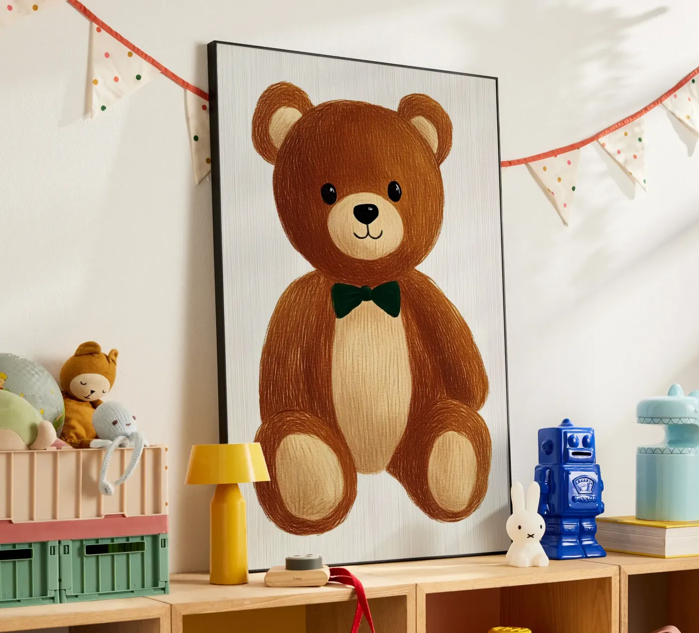 orsacchiotto alluminio dibond da Curious Canvas