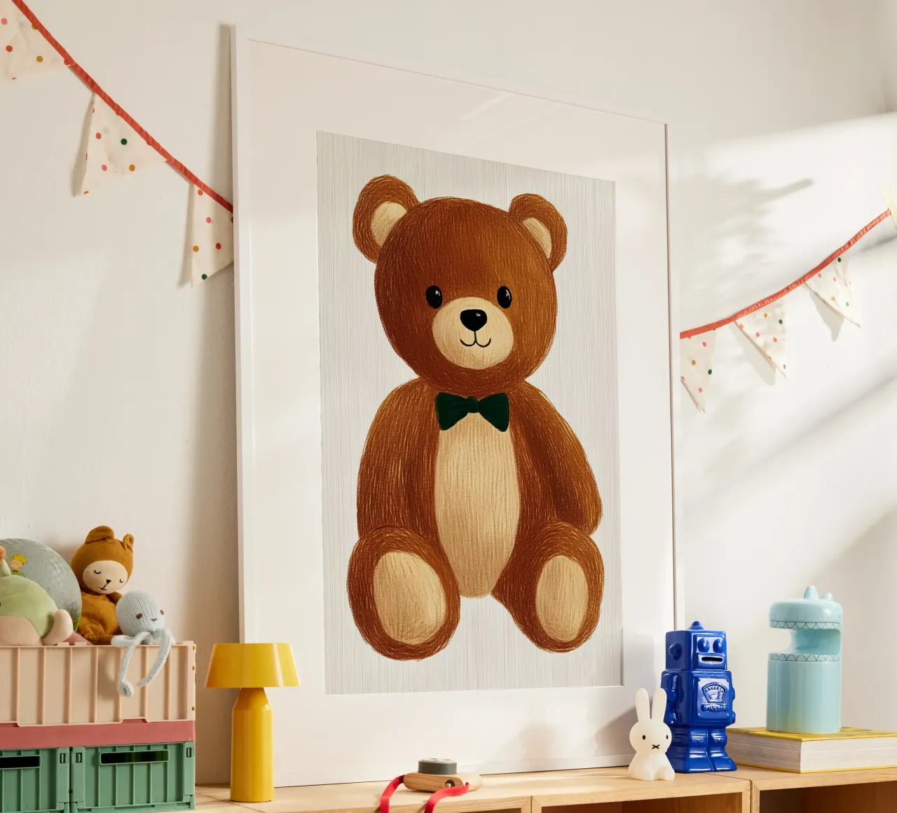 teddy bear poster da Curious Canvas