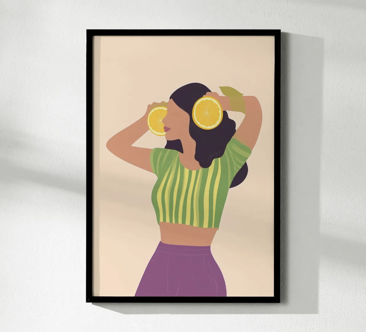 Lemon Vibes Moderne Ästhetik Kunstdruck Hahnemühle von dawnthesea