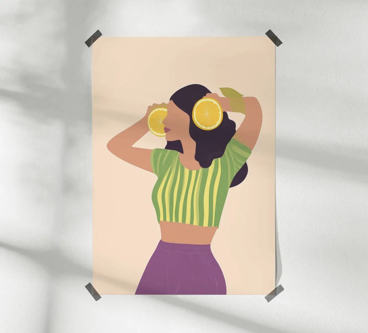 Lemon Vibes Moderne Ästhetik Kunstdruck Hahnemühle von dawnthesea
