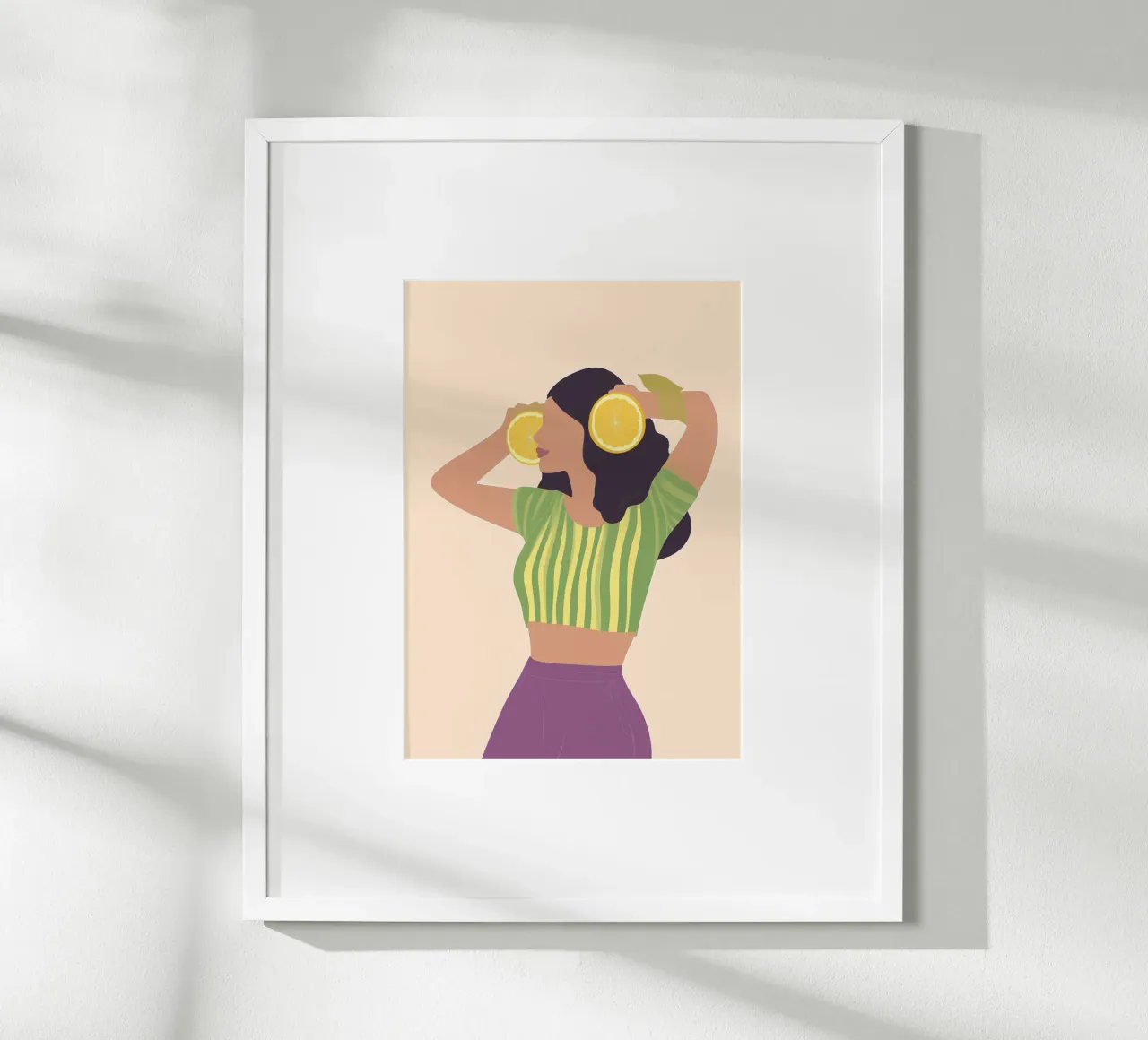 Lemon Vibes Moderne Ästhetik Kunstdruck Hahnemühle von dawnthesea