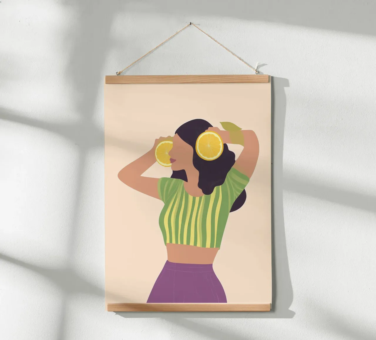 Lemon Vibes Moderne Ästhetik Kunstdruck Hahnemühle von dawnthesea