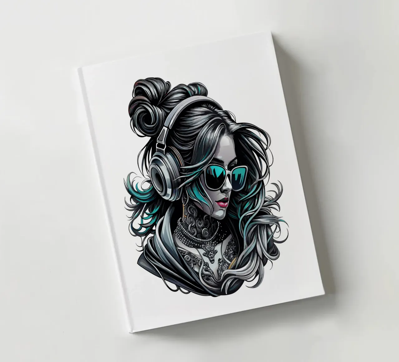 Ragazza cool con cuffie e chignon disordinato diario da mum tees
