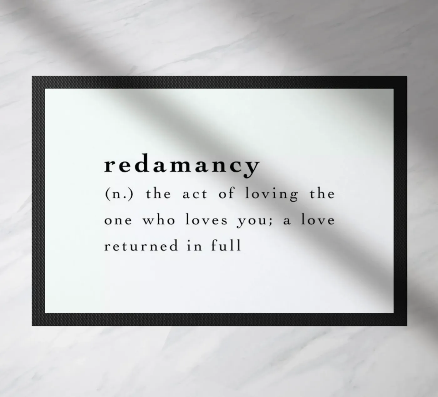 Redamancy doormat by Studio One